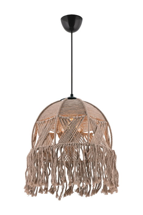 Opviq Tona Lámpara de Araña de Metal Marrón con Macramé Opviq Tona Lámpara de Araña de Metal Marrón con Macramé